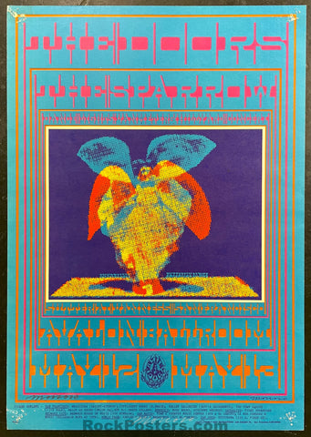 AUCTION - FD-61 - The Doors  - Moscoso Double Signed - 1967 Poster - Avalon Ballroom - Very Good
