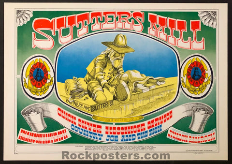 AUCTION - FD-62 - Sutter’s Mill - Quicksilver Messenger - Rick Griffin - 1967 Poster - Avalon Ballroom - Mint