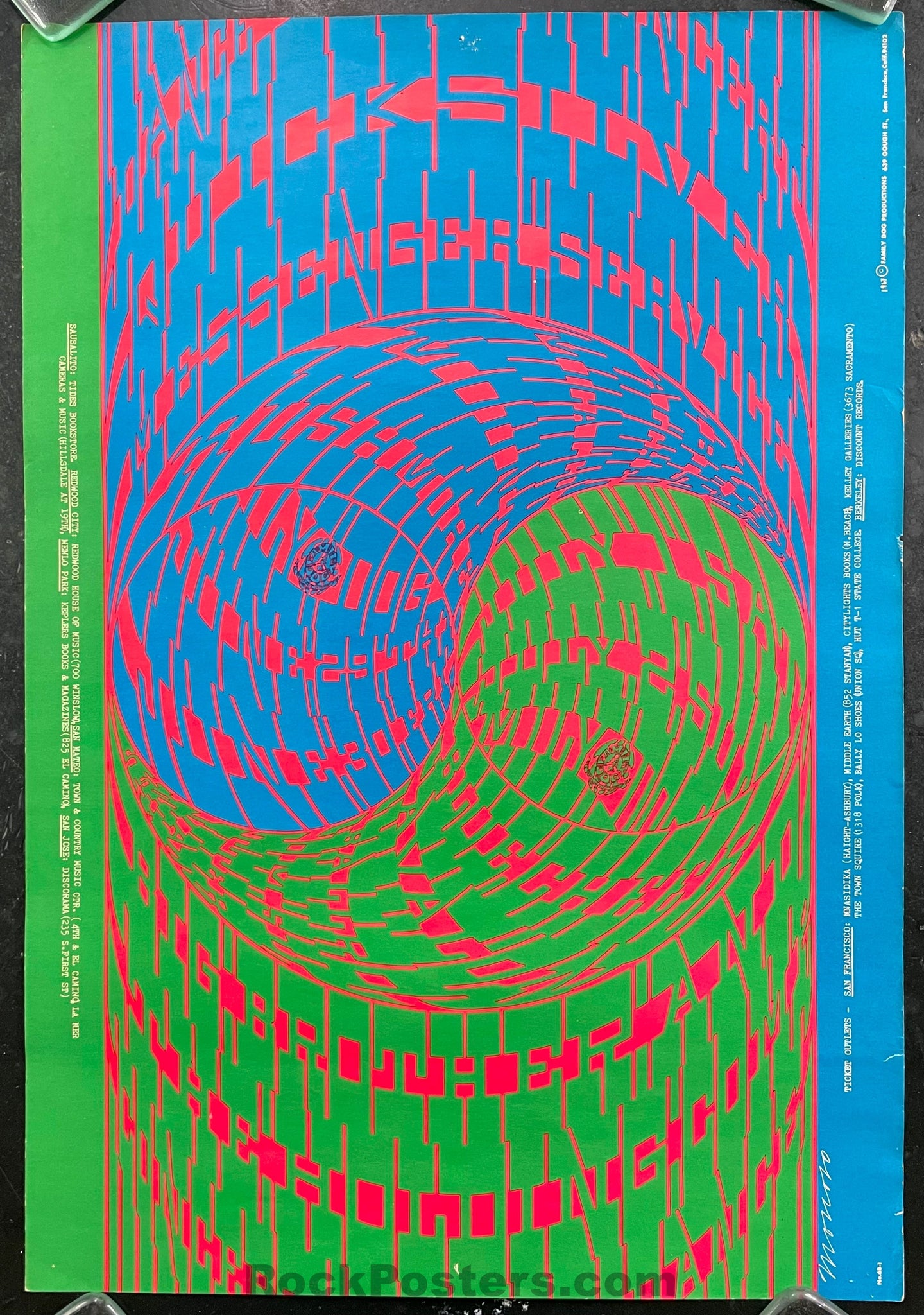 AUCTION - FD-68 - Quicksilver Messenger - 1967 Poster - Avalon Ballroom - Very Good