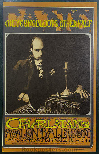 Auction - FD-63, 67, 71 - The Charlatans - 1967  Triptych Poster Set - Avalon Ballroom - Near Mint Minus