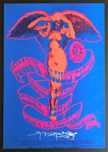 AUCTION - FD-78 - Steve Miller Blues Band - Stanley Mouse Signed - 1967 Poster - Avalon Ballroom - Near Mint