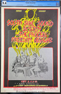 AUCTION - FD-80 - Freedom Hwy. Greg Irons - 1967 Poster - Avalon Ballroom - CGC Graded 9.4
