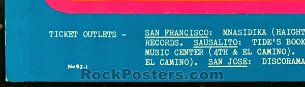 AUCTION - FD-93 - Janis Joplin Big Brother - 1967 Poster - Avalon Ballroom - Near Mint