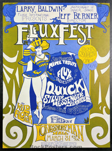 AUCTION - Fluxfest - Mime Troupe Quicksilver- 1967 Poster - Longshoremen's Hall - Excellent