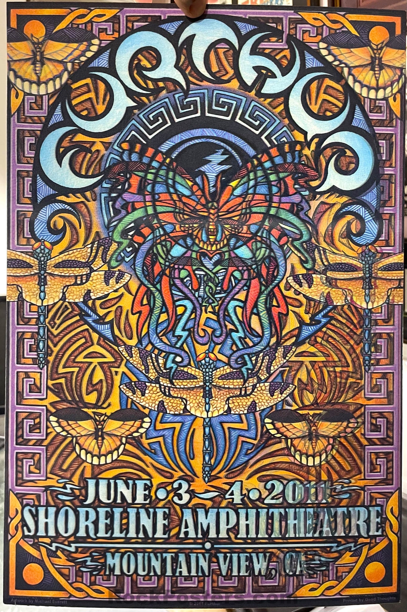 2011 Furthur - Mountain View Lenticular Concert Poster by Michael Ever