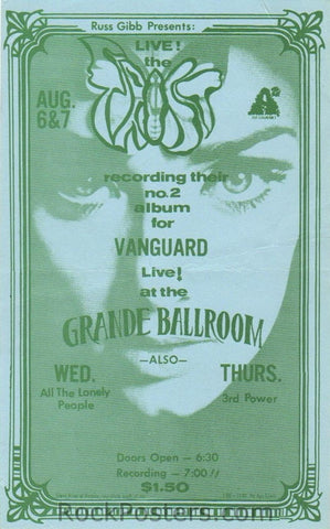 GB81 - Spooky Tooth Postcard - Grande Ballroom (27-Sep-68) Condition - Near Mint