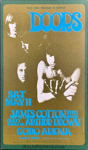 AUCTION - The Doors - 1968 Handbill - Cobo Arena Detroit  - Near Mint Minus