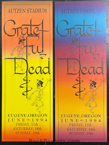 AUCTION - Grateful Dead - 1994 Posters (2) - Eugene Oregon - Near Mint