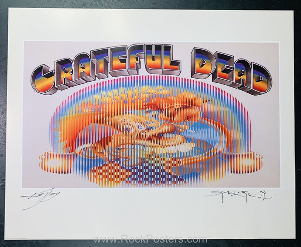 AUCTION - Grateful Dead - Ice Cream Kid - Mouse & Kelley Double Signed Poster - Europe '72 - Near Mint