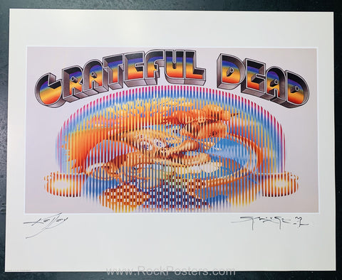AUCTION - Grateful Dead - Ice Cream Kid - Mouse & Kelley Double Signed Poster - Europe '72 - Near Mint