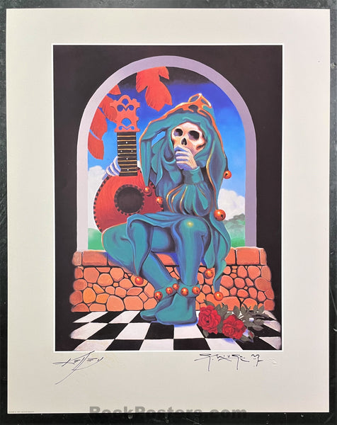 AUCTION - Alton Kelley Collection - Grateful Dead - The Jester Poster - Mouse & Kelley SIGNED - Near Mint