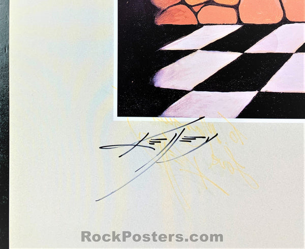 AUCTION - Alton Kelley Collection - Grateful Dead The Jester Poster - Mouse Kelley Double Signed - Mint