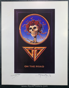 AUCTION - Grateful Dead - On The Road -  Mouse Kelley Double Signed Poster - Near Mint