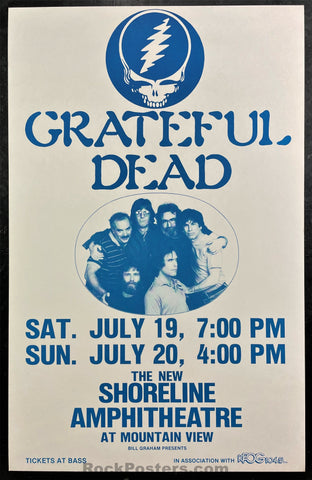 GD Misc. - Grateful Dead - 1986 Poster - Shoreline Amphitheater - Very Good