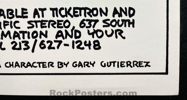 AUCTION - Grateful Dead - Tuten Signed - 1977 Poster - Shrine Auditorium - Near Mint Minus
