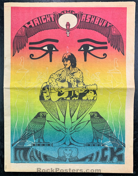 AUCTION - Psychedelic - Haight Ashbury Maverick Number Six - 1967 Underground Newspaper - Near Mint