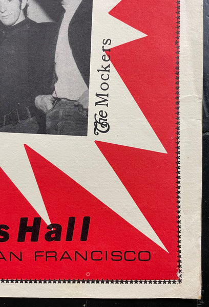 AUCTION - Hedds Vandals - 1966 Poster - Longshoremen's Hall - Excellent