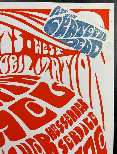 AUCTION - AOR 2.193 - Grateful Dead - Angry Arts - Longshoremen's Hall - 1966 Poster - Excellent