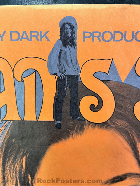 AUCTION - Janis Joplin & Her Band - 1969 Poster - Wichita, KS  - Very Good