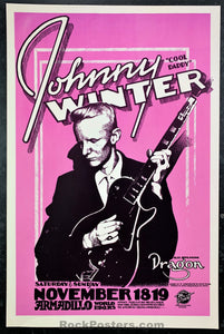 AUCTION - Johnny Winter 1978 Texas Poster - Armadillo - Condition - Near Mint Minus