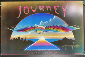 AUCTION - Journey - Day on the Green - Stanley Mouse Signed - 1980 Poster - Near Mint
