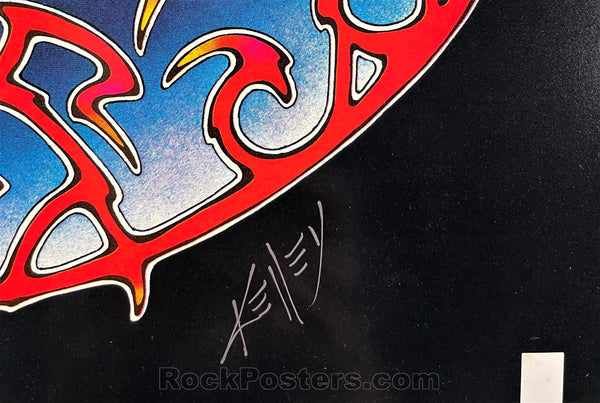 AUCTION - Grateful Dead Mickey Hart - Rolling Thunder - Kelley Owned/Signed - Album Promo  Poster - Near Mint Minus