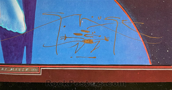 AUCTION - Led Zeppelin - Stanley Mouse SIGNED - 1977 Poster - Near Mint Minus