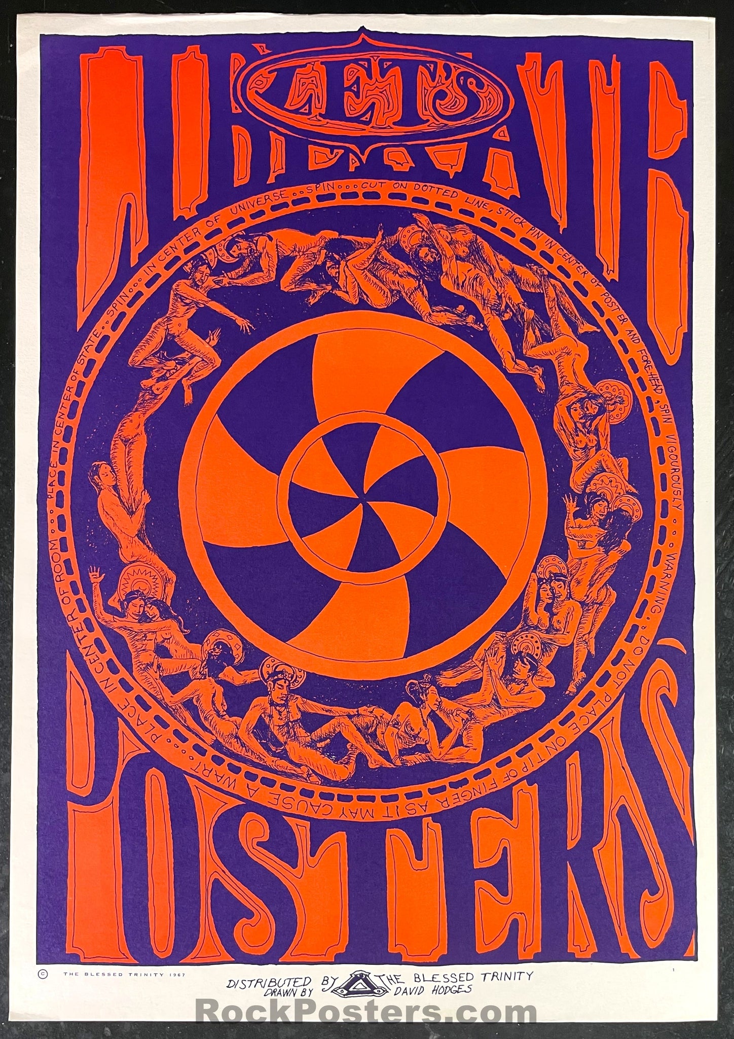 AUCTION - Let's Liberate Posters - 1967 Headshop Poster - Near Mint Minus