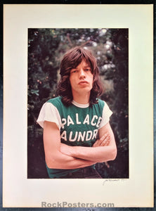 Rolling Stones - Mick Jagger 1977 Photograph - Jim Marshall Signed - Excellent