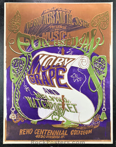 AUCTION - Moby Grape  - 1967 Psychedelic Poster - Reno Coliseum - Very Good