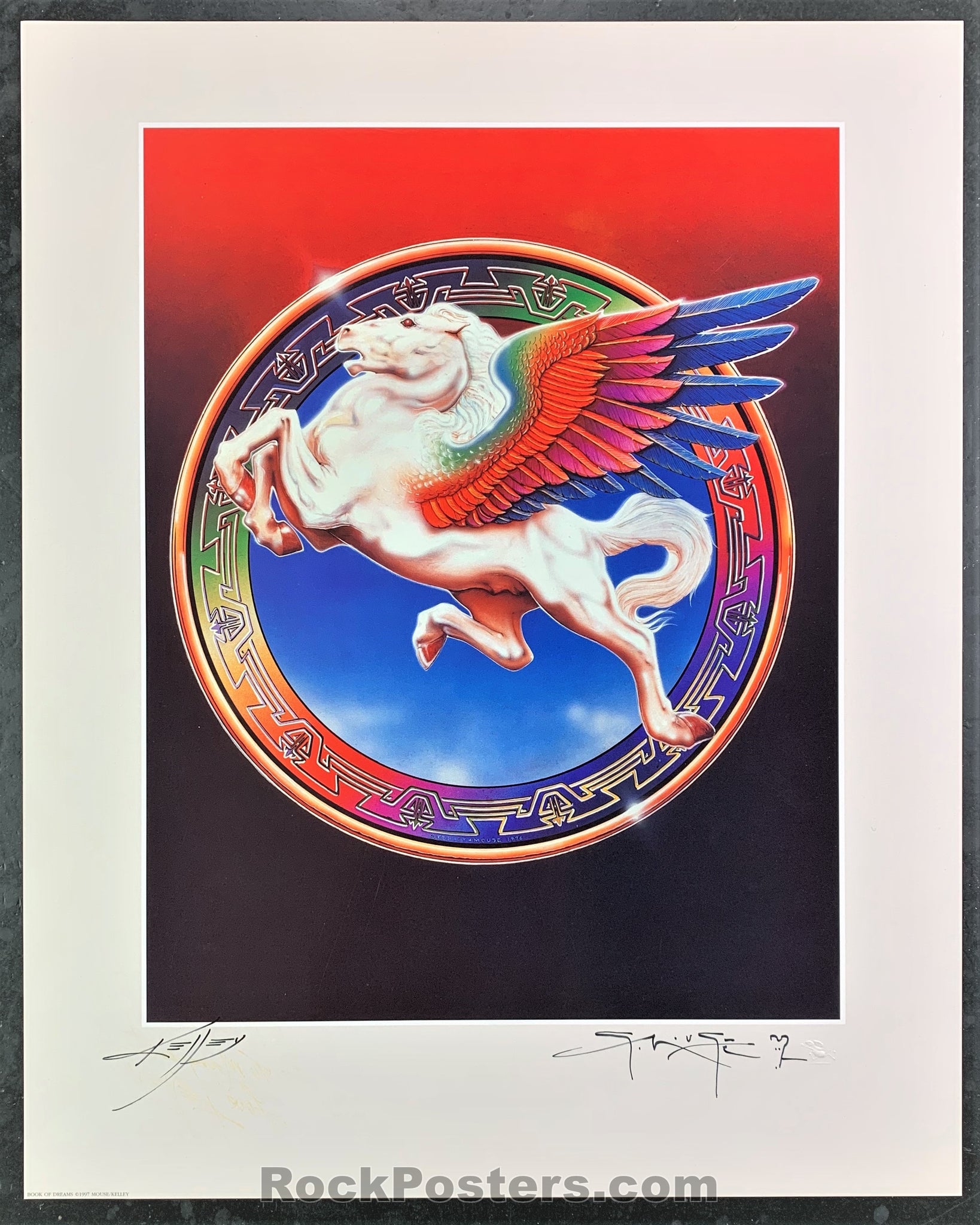 AUCTION - AOR 4.278 - Steve Miller - Kelley Mouse Double Signed Poster - Book of Dreams - Near Mint Minus