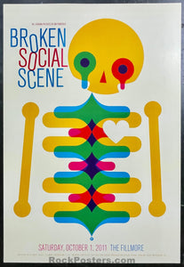 NF-1115 - Broken Social Scene - 2011 Poster - The Fillmore -  Near Mint Minus