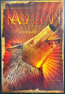 NF-1156 - Kasabian - 2012 Poster - The Fillmore -  Near Mint Minus