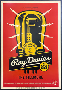 NF-1177 - Ray Davies - 2012 Poster - The Fillmore -  Near Mint Minus