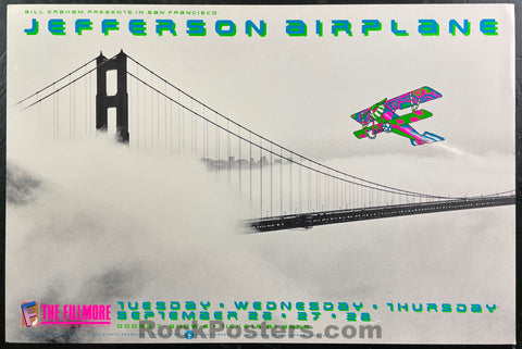 NF-117 - Jefferson Airplane - 1989 Poster - The Fillmore - Near Mint Minus