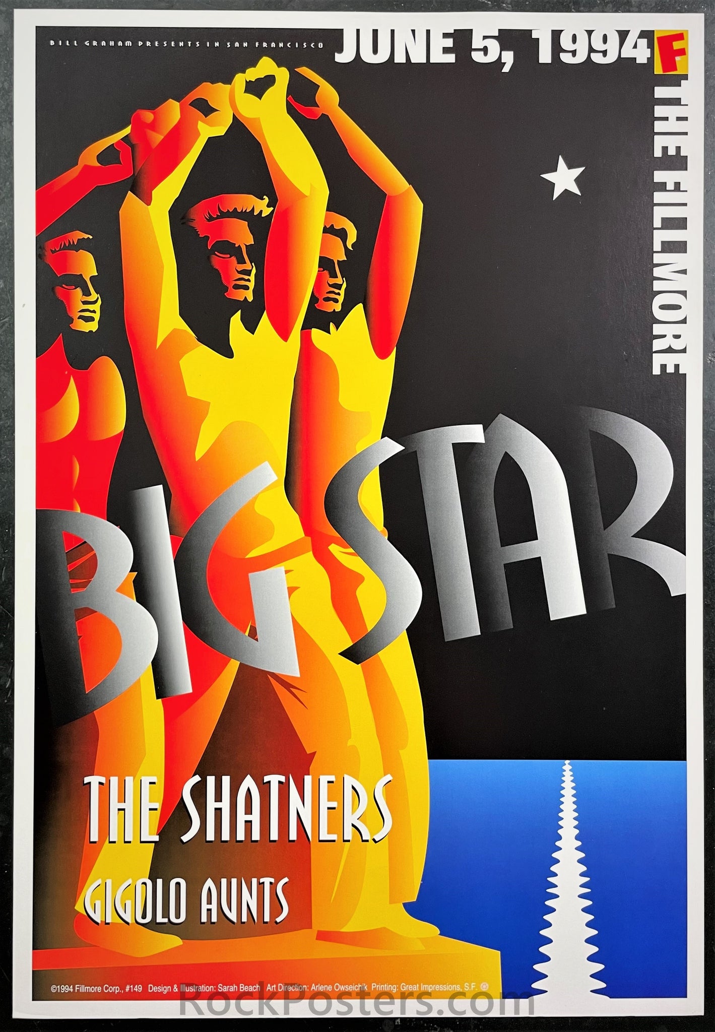 NF-149 - Big Star - 1994 Poster - The Fillmore - Near Mint