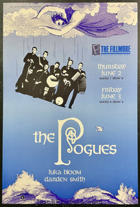 NF-24 - The Pogues - 1988 Poster - The Fillmore - Near Mint Minus