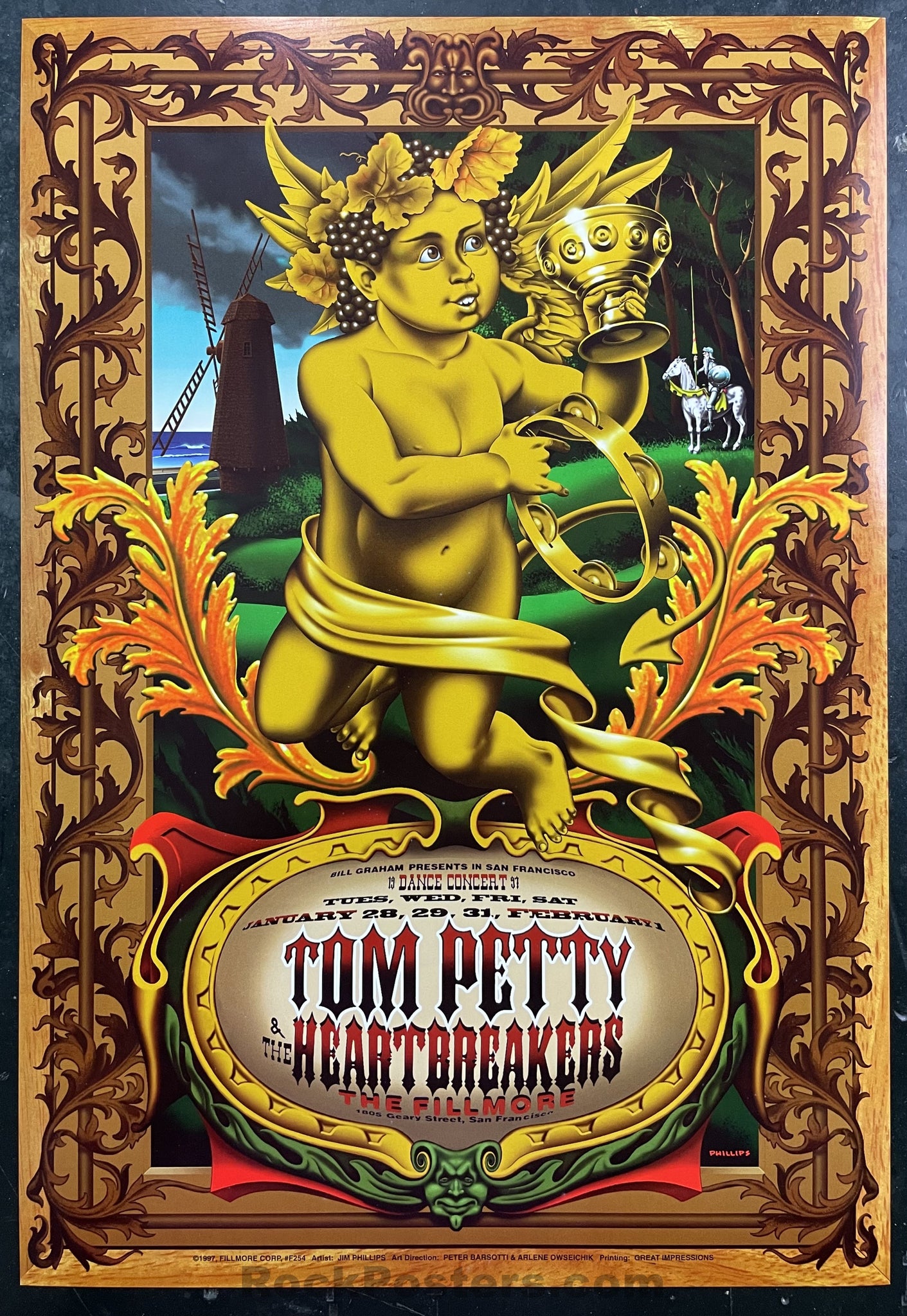 NF-254 - Tom Petty and The Heartbreakers - 1997 Poster - The Fillmore - Near Mint