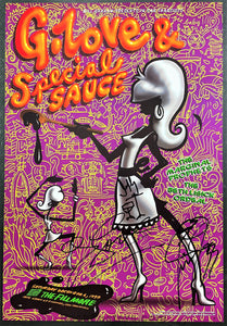 NF-307 - G. Love & Special Sauce - Band Signed - 1997 Poster - The Fillmore - Near Mint Minus
