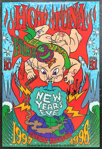 AUCTION - NF-311 - Hot Tuna - Band Signed - 1997 Poster - The Fillmore - Near Mint Minus