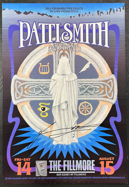 NF-338 - Patti Smith - 1998 Poster - Fillmore Auditorium -  Near Mint Minus