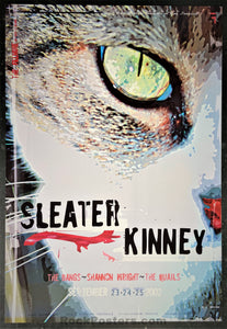 NF-536 - Sleater Kinney - 2002 Poster - The Fillmore - Near Mint Minus