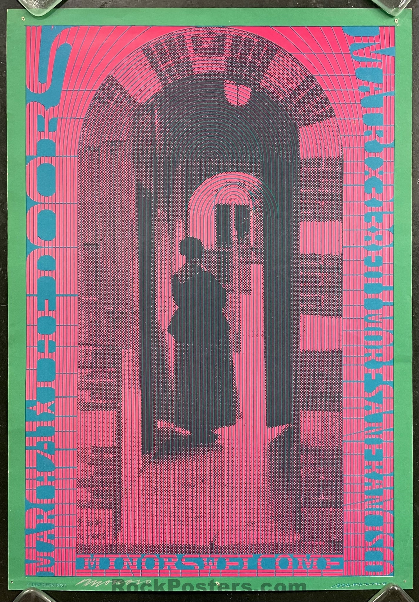 AUCTION - Neon Rose 10 - The Doors - Moscoso Signed - 1967 Poster - Matrix - Excellent