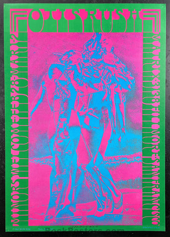 AUCTION - Neon Rose 8 - Otis Rush - Moscoso Signed - 1967 Poster - Matrix - Excellent