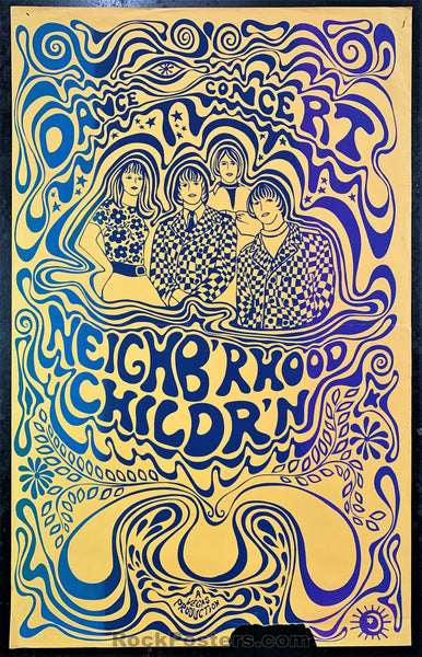AUCTION - Neighb'rhood Childr'n California - Yreka, CA - 1967 Poster - Good