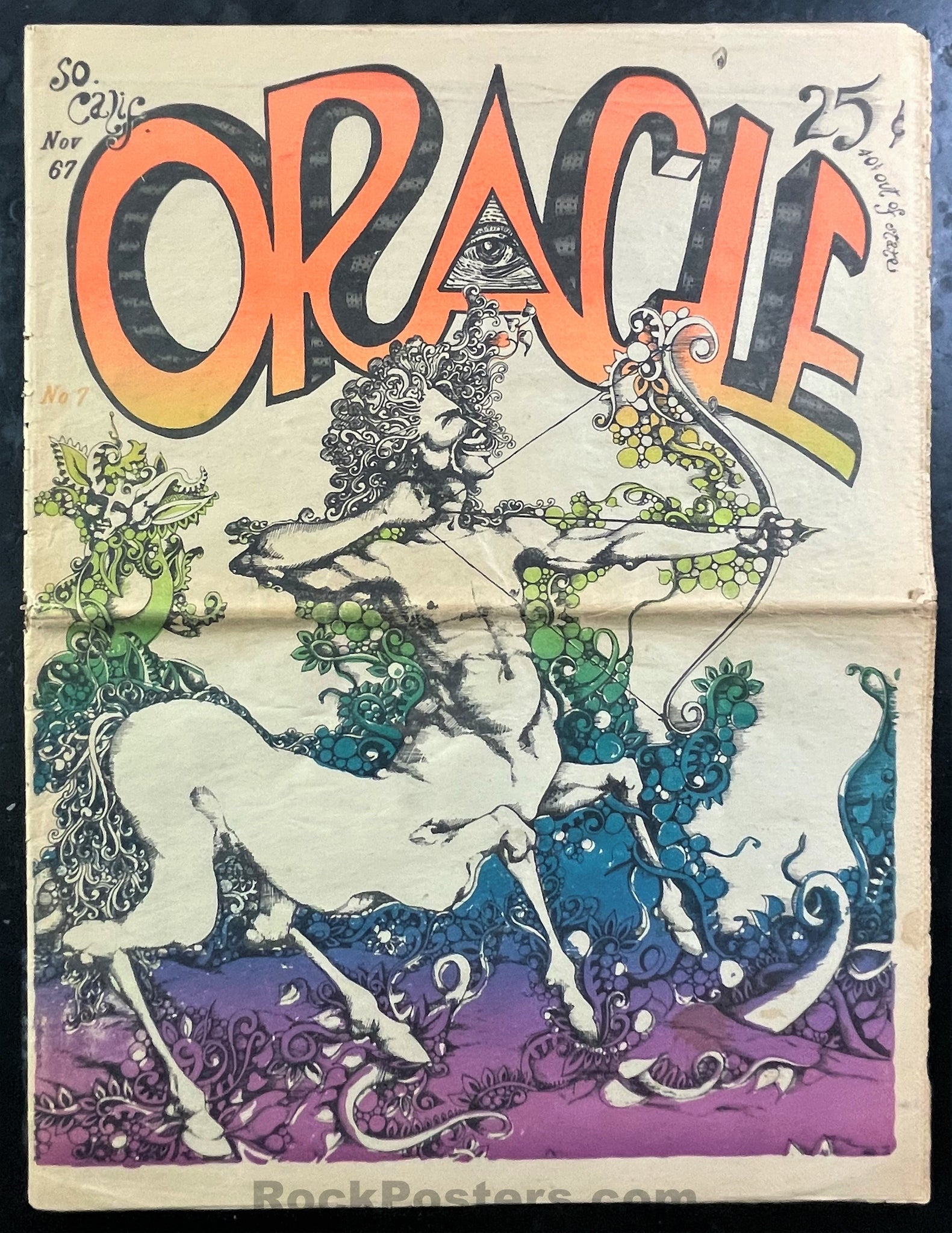 AUCTION - So. Cal. Oracle No. 7 - 1967 Underground Newspaper - Excellent
