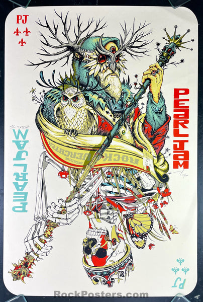 AUCTION - Pearl Jam - Belgium '12 - Tyler Stout/Jeff Soto - Signed & Numbered - Artist Edition Poster - Near Mint Minus