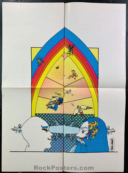 AUCTION - Peter Max - 1970 Psychedelic Poster and Magazine - Excellent