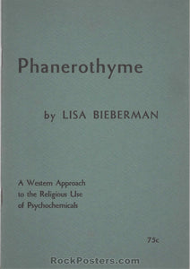 AUCTION - LSD 1968 - Essay Psychochemicals Booklet - Near Mint