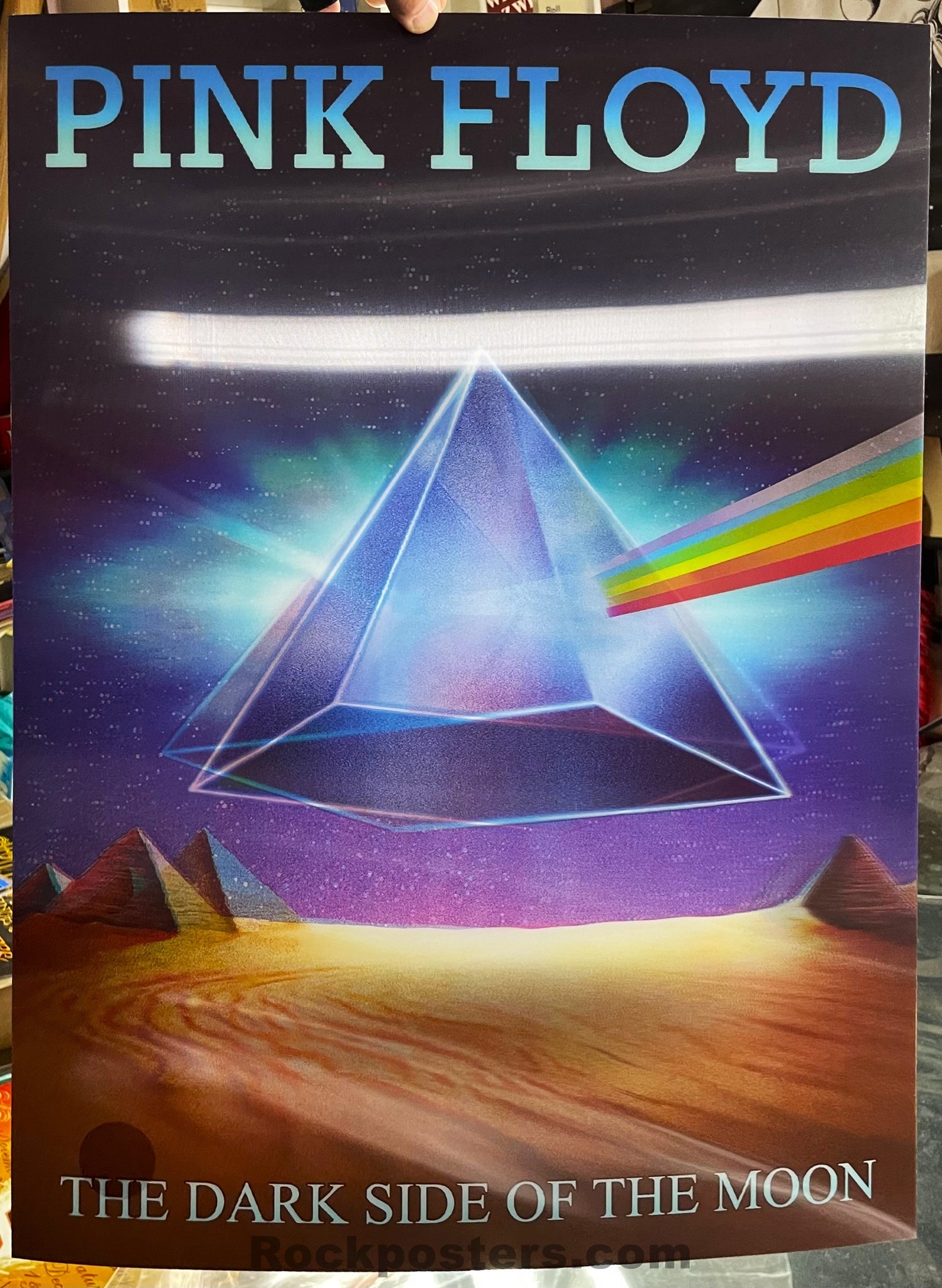 AUCTION - Pink Floyd - Dark Side of the Moon - 50th Anniversary - 3D Lenticular Poster - Mint